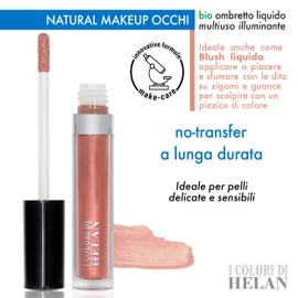 Helan I Colori von Helan – flüssiger Lidschatten für die Augen, aufhellend, vielseitig einsetzbar, ideal als flüssiges Rouge, Gesichts-Make-up und Bronzer, Make-up ohne Transfer, langanhaltend,