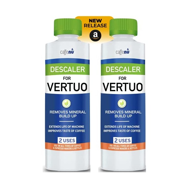 Descaling Solution for Nespresso Vertuo Machines. 2 bottles. 4 Uses.