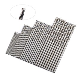 WOONEKY DIY Tool Kit 40pcs Mini Drill Bits Drill Bits Set for Wood Plastic Metal