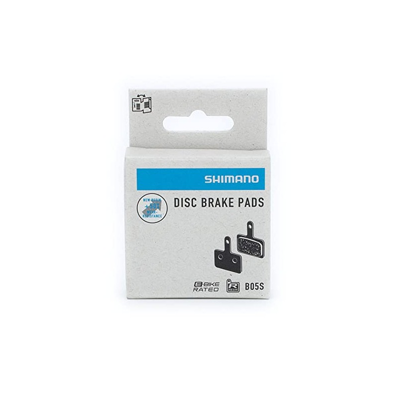 Shimano B05S Disc Brake Pads and Spring, Steel Backed, Resin,