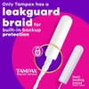 Tampax Radiant Tampons Multipack, with LeakGuard Braid, Light/Regular Absorbency, Unscented,