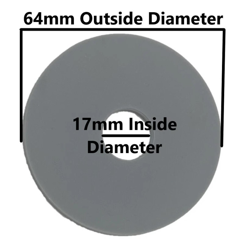 NUFLUSH Silicone Seal for Toilet Flapper 67mm OD X 17mm