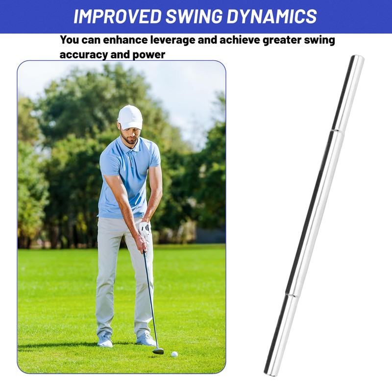 Chihutown 4PCS Golf Shaft Extension,Stainless Golf Club Extensions, 0.5 0.6in