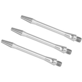 PATIKIL Dart Shafts 48mm/1.9 Inch, 3 Pack 2BA Thread Aluminum Dart Stems Dart Accessories for Steel Tip, Silver Tone