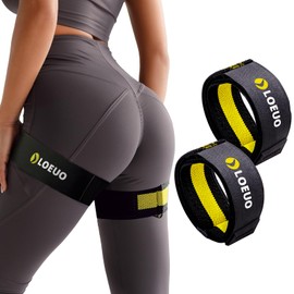 LOEUO Booty Bands for Working Out Glutes, Adjustable Blood Flow Restriction Bands with Non Slip for Workout Butt & Thigh Building, Occlusion Bands for Women and Men Glutes Easy to Carry
