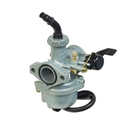 AlveyTech PZ22 Carburetor with 22 mm Intake & Left Side Hand Choke for 110cc & 125cc ATVs, & Dirt Bikes (Without Air Filter)