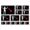 A5 Sticker Sheet Blackbeard Flag Vinyl Stickers - Black Beard