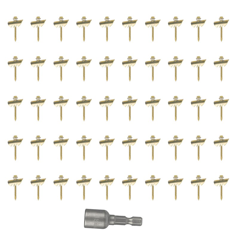 50PCS 2 Inch Fence Fastener Nails Galvanized Stainless Steel Fence