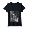 Womens Universal Monsters Bride Of Frankenstein Classic Portrait V-Neck T-Shirt