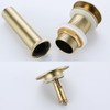 RANDOM Brushed Gold Sink Drain Stopper Without Overflow Bathroom Pop