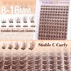 Brown Lash Clusters Invisible Band Natural Eyelash Clusters Wispy Lash