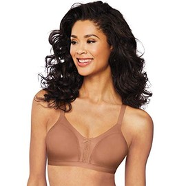 Bali Women's Double Support Wireless Soft Touch with Cool Comfort Bra DF0044, Cinnamon Butter, 38B
