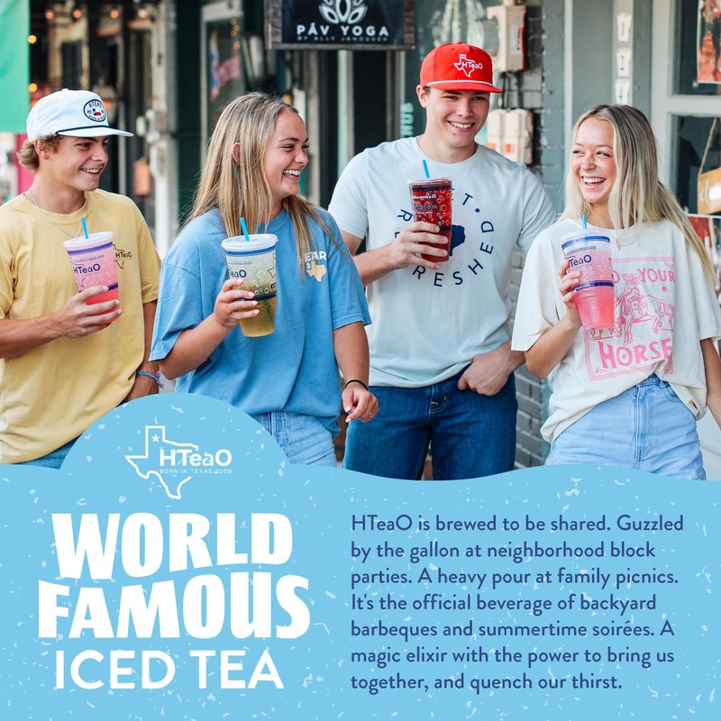 HTeaO Blueberry Green Tea – Texas-Style Flavored Iced Tea Bags