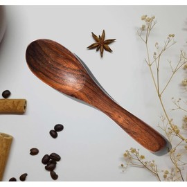 Vrashbhanu wooden spoons, 12 Pieses 5.95 Inches wood soup spoons for Eating Mixing Stirring, Honey, Tea, Coffee, Soup, Rice testing dinner table spoon for kitchen restaurant hard wood spoon