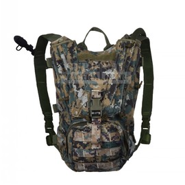 ZAPT Tactical Molle Hydration Pack Military Hydration Backpack Hiking Hunting Airsoft Hydration Carrier with 3l Water Storage Bladder Bag (MARPAT Woodland)