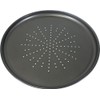 Prochef Non-Stick Carbon Steel Pizza Tray, Black, Diameter: 32.5cm /