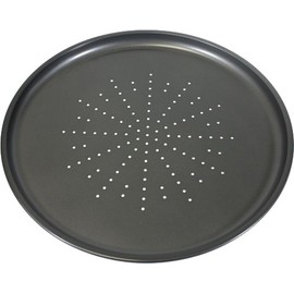 Prochef Non-Stick Carbon Steel Pizza Tray, Black, Diameter: 32.5cm / 12.5"