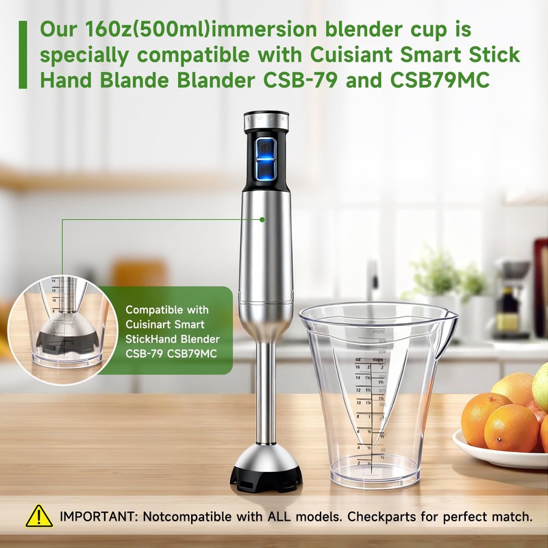Immersion Blender cup, Blender Measuring Cup