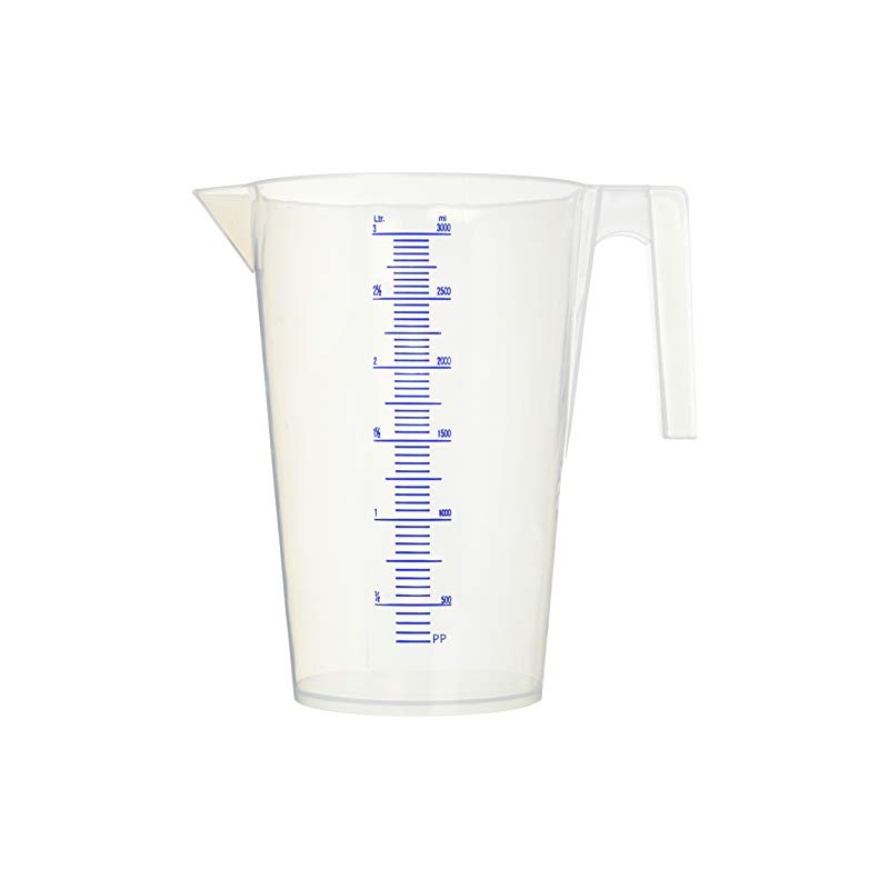 エスコ(Esco) 計量カップ メスシリンダー 液体計量 3000ml EA991P-3