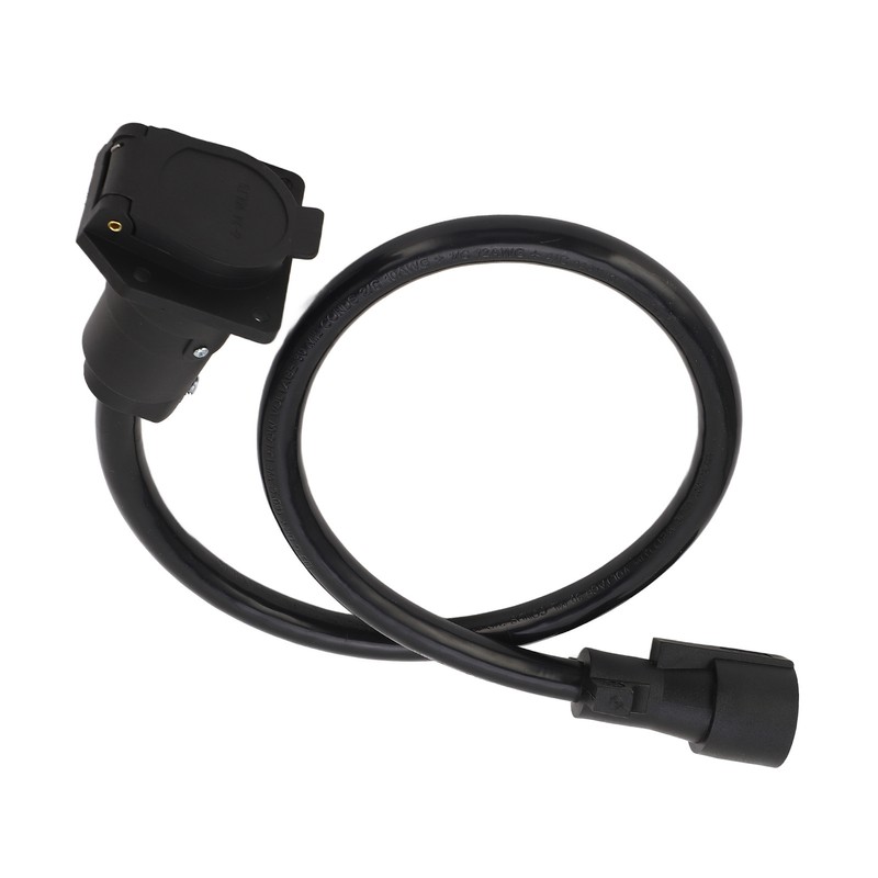 Trailer Extension Cord 7 Way 3ft Double Prong Male Plug