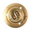 ElekTek Antique Brass B22 Batten 52mm Base BC Bayonet Cap