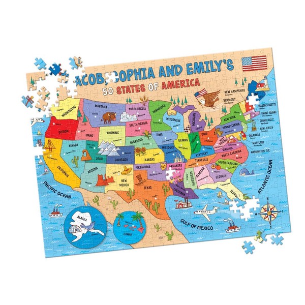 My 50 States Personalized Puzzle – 500 Pieces - I