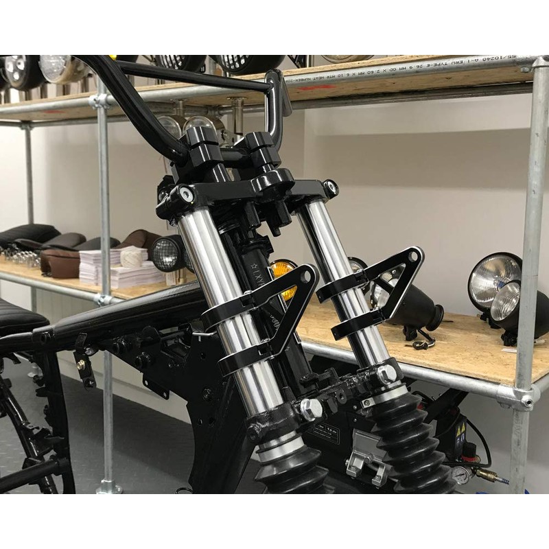 Alchemy Parts Motorcycle Headlight Holder with Short Arms for Custom