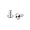 uxcell M4x6mm Machine Screws Hex Socket Round Head Screw 304