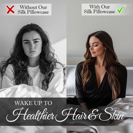 DECOLURE 100% Pure Mulberry Silk Pillow Case King Size – Highest Grade 30 Momme 6A+, Luxuriously Soft & Cooling Silk Pillowcase for Hair & Skin, Hypoallergenic, Breathable, Hidden Zipper (Silver Grey)