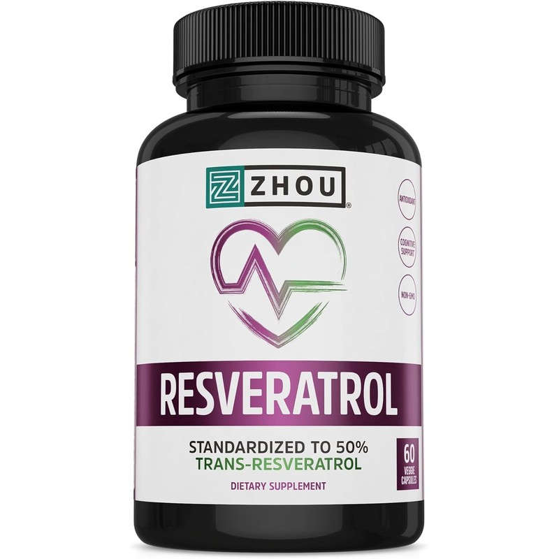 Resveratrol Supplement for Healthy Aging, Immune System Heart Health Support