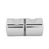 Nimoa Shower Door Knob, Aluminum Alloy Chrome-Plated Pull Handle Knob