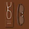 Compact Lenses Flat Folding-Reading Glasses Espresso +2.0
