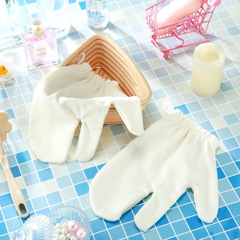 Guantes de Seda Exfoliantes Leelosp – Masaje Seco y Ducha