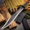 Devil Dogs Full Tang Machete with Sheath Military - Black