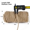 Natural Jute Twine 5mm 100 Feet Crafting Twine String for