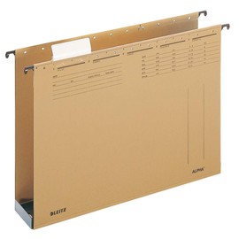 Esselte Leitz Alpha-Suspension File ® Seitenbegrenzung / 60 MM Base/Sodium Cardboard/Natural Brown