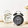 TXY Classical Twin Bell Alarm Clock for Bedroom with Stereoscopic