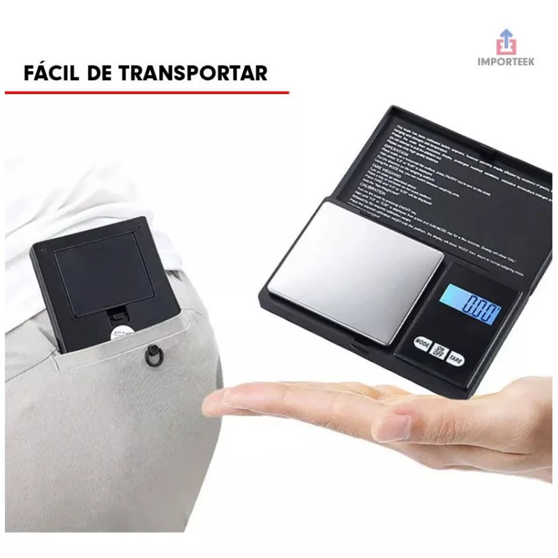 Importeek Bascula Balanza Digital Gramera Bolsillo Joyeria Portatil