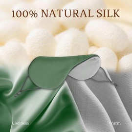 Natural Silk Sleep Mask for Women Men, Eye Cover with Adjustable Strap for Sleeping，Professional Grade Travel Airplane Neck Pillow and Soft Foam Ear Plugs, Portable Crossbody Bag, Buy 1 Get 3 Free.