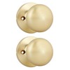 goldenwarm Brushed Gold Dummy Door Knobs, No-Turning Door Dummy Knobs，Brushed