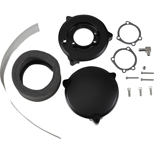 Drag Specialties Black High Performance 6"" Dragtron II Air Cleaner