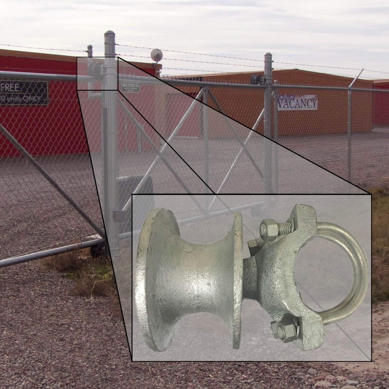 Cantilevered Rollers, Mini Rolling Cantilever Slide Gate Hardware, for 2-3/8"