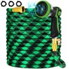 75FT NON-EXPANDABLE Garden Hose Ultra Lightweight Hose & Flexible Water