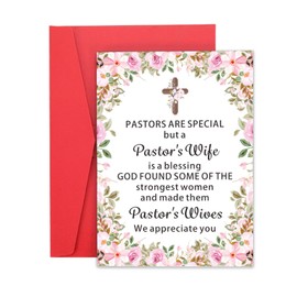 Pastor Wife Appreciation Gifts, Pastor Appreciation Cards, Christmas Stocking Stuffers, Gifts for Pastor Appreciation, Thank You Card Gifts for Pastors Wife, Pastor Gifts for Women, Religious Gifts