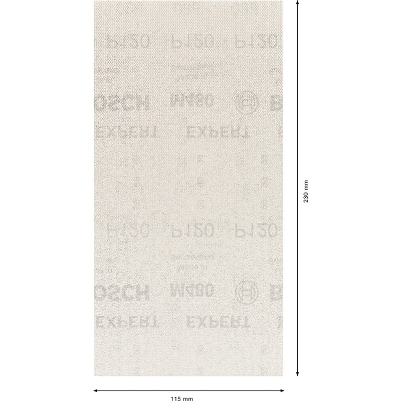 Bosch Professional 10x Expert M480 Sanding Net (for Hardwood, Paint