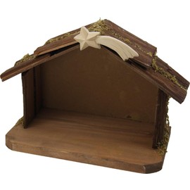 FADEDA Hutch with comet, height: 15 cm, hand-painted, detailed nativity figures, Christmas table decoration, nativity accessories