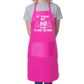 60th Birthday It Took 60 Years BBQ Cooking Funny Novelty Apron Pink