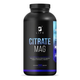 Citrato De Magnesio De 500 Cápsulas. B Life Sabor Sin sabor                                                                                           