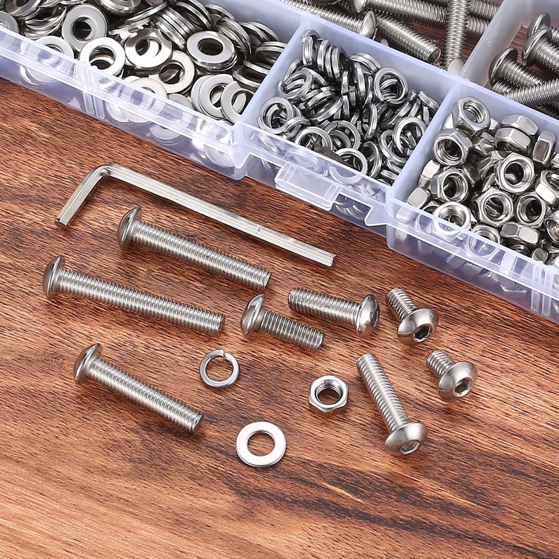 472-Piece M5 Screws Set, Pan Head Allen Screws Nuts Set,