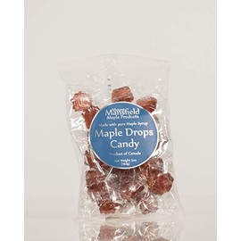 Mansfield Maple Maple Drops Hard Candy Made with Real Maple Syrup (5oz Cellophane Bag)